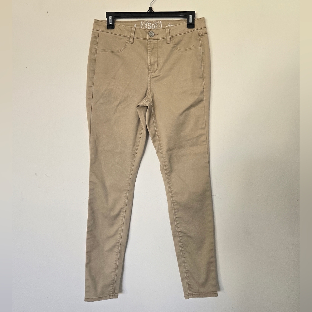 SO Slim Khaki Jeggings